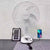 Damen Solarbetriebener Standventilator mit intelligenter Steuerung und mehreren Geschwindigkeitsmodi Brehn
