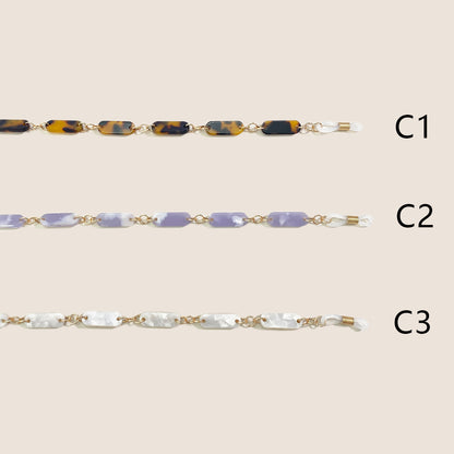 Chic Schildpatt Brillen Kette Brehn