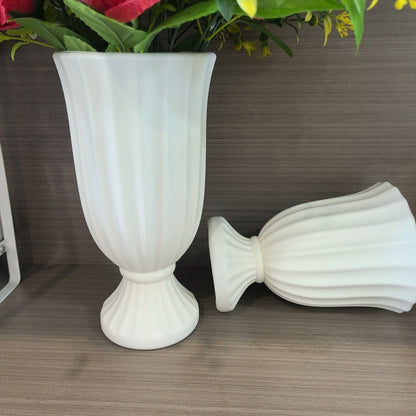 Dekorative gerippte Blumenvase Brehn