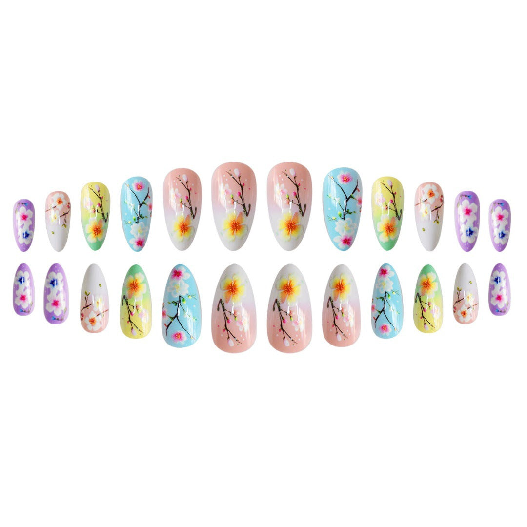 Künstlerische Florale Press-On Nagelkunst Verlängerungen Brehn