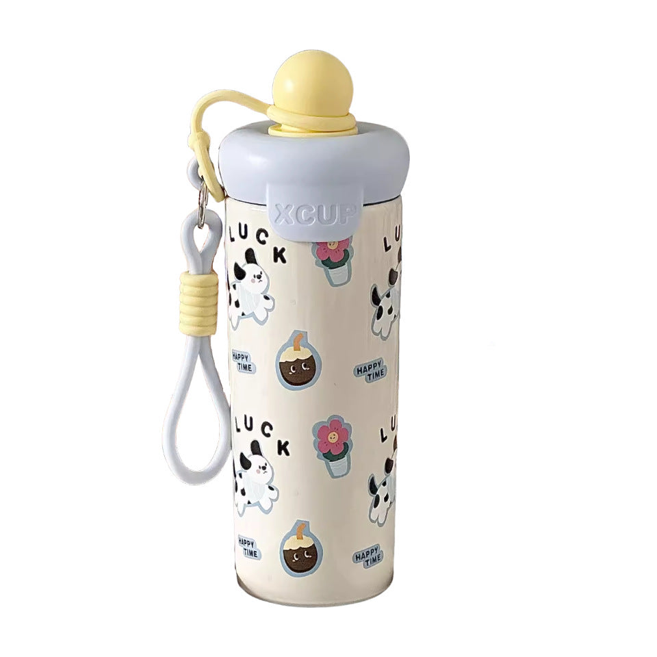 Damen Wasserflasche mit kreativem Design und praktischen Tragegriff Brehn