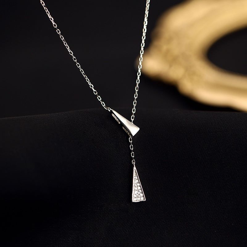 Modern Geometric Drop Necklace Brehn