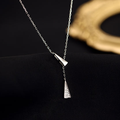 Modern Geometric Drop Necklace Brehn