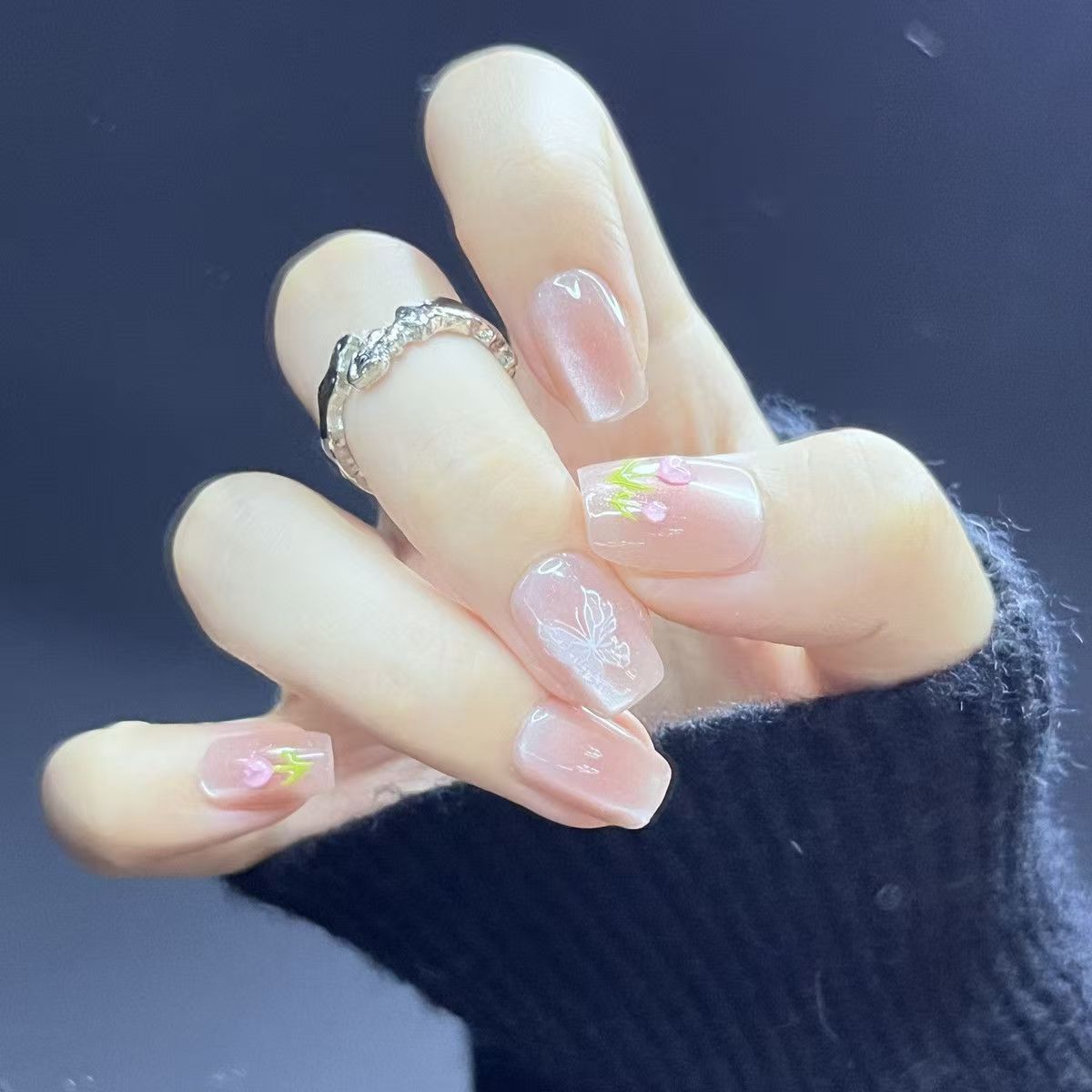 Niedliches Bären-Thema Press-On Nagelset Brehn