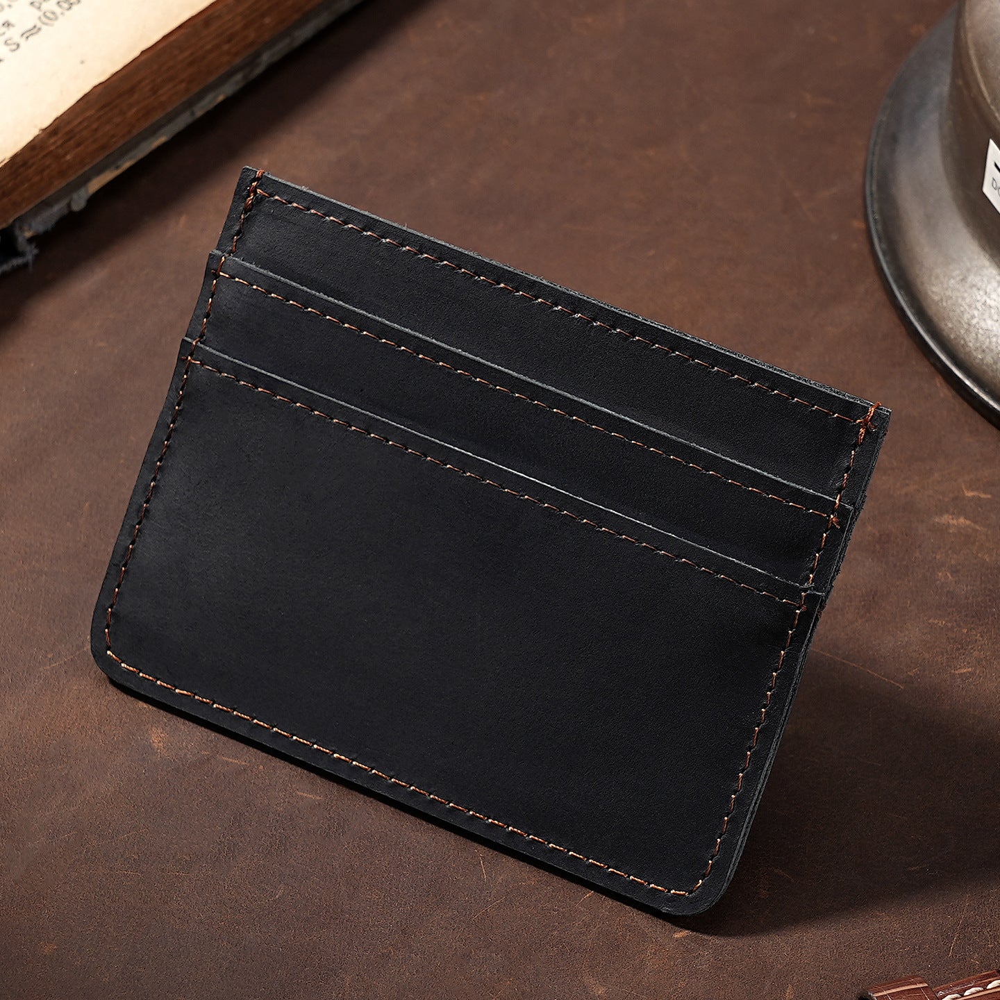 Vintage Leder Kartenhalter