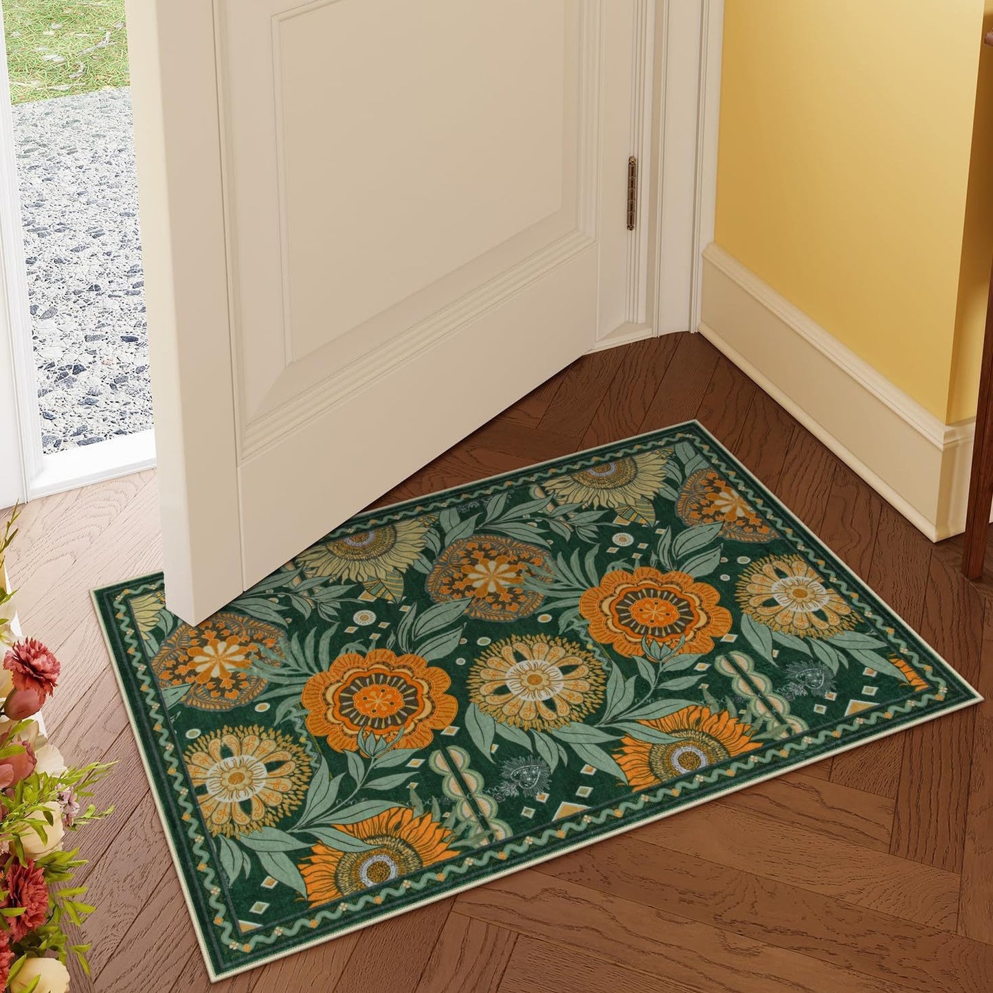 Luxuriöse Floral Design Badmatte Brehn