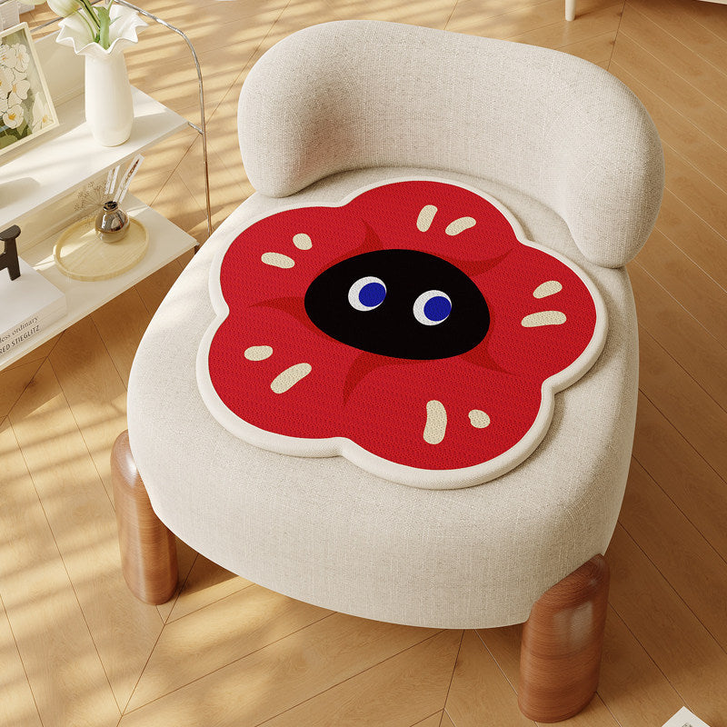 Contoured Flower-Shaped Memory Foam Seat Cushion with Non-Slip Base