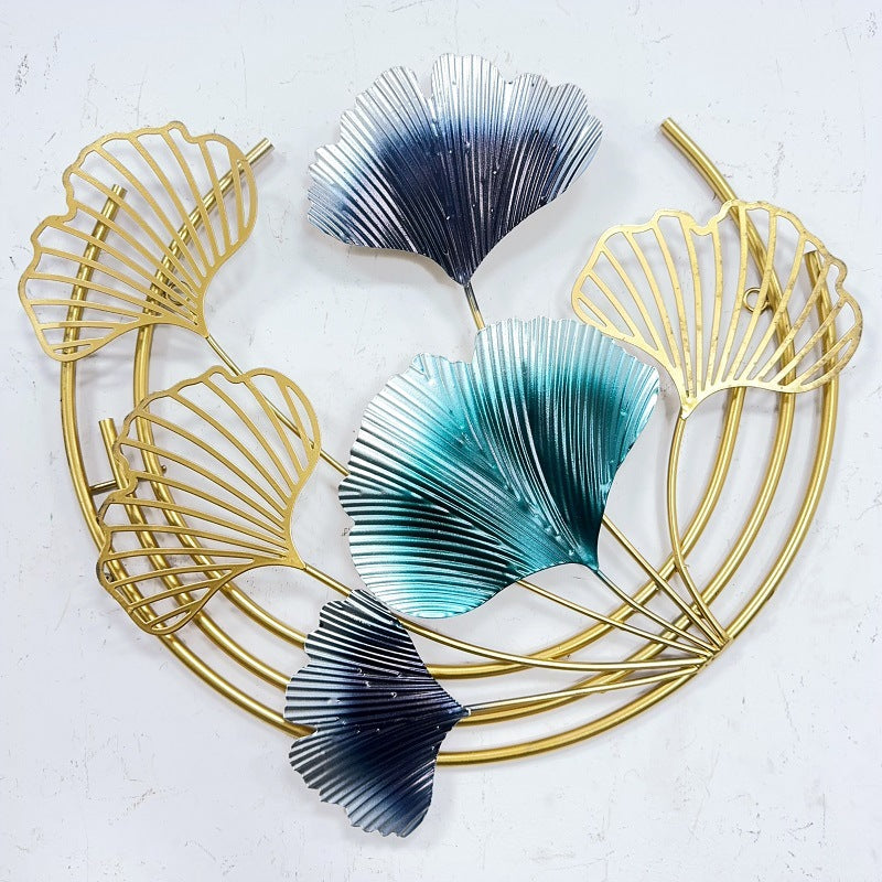 Elegante Botanische Metall Wandkunst Brehn