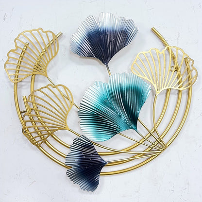 Elegante Botanische Metall Wandkunst Brehn