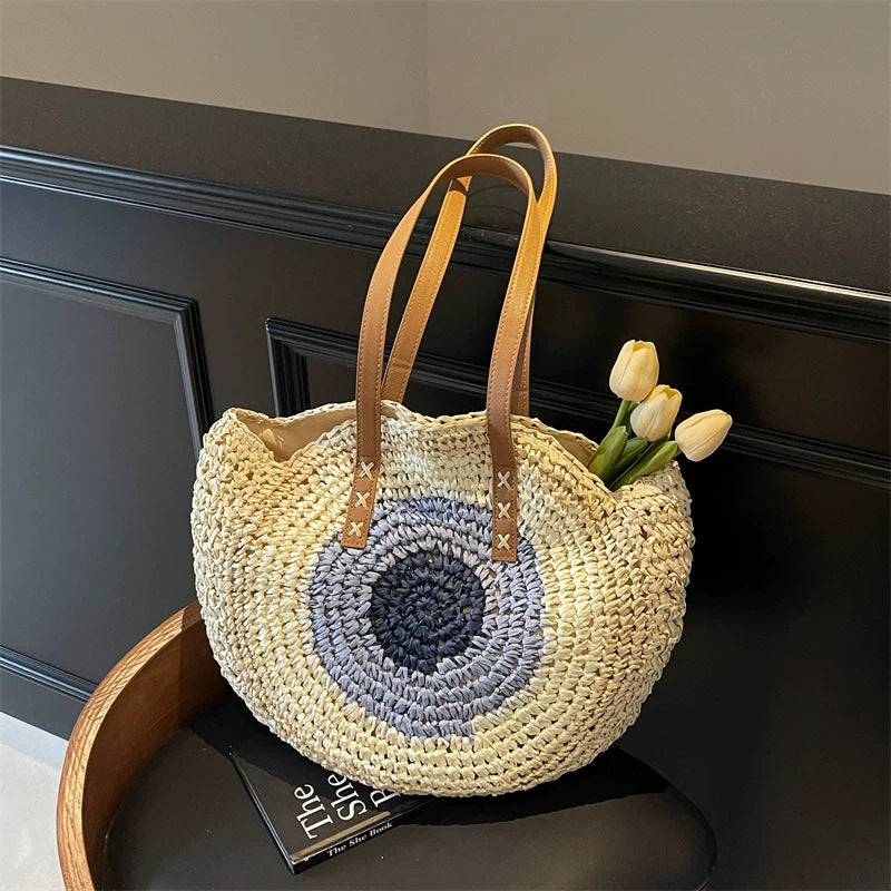 Handgeknüpfte Korbtasche mit Stylischem Design Brehn