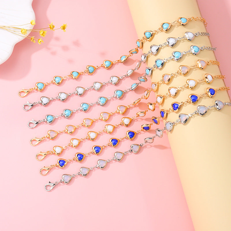 Herzförmiges Link-Armbändchen Brehn