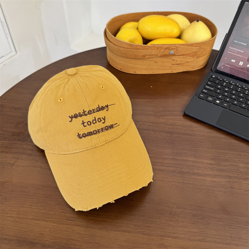 Damen Distressed Graphic Cap Brehn