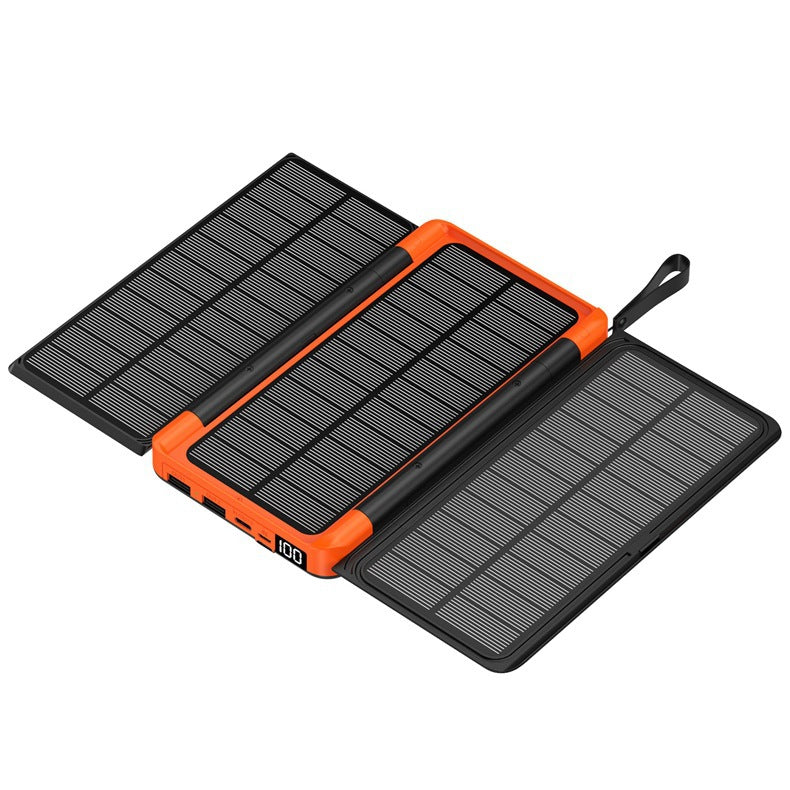 Tragbare Solar Powerbank mit Multifunktionaler Ladefunktion Brehn