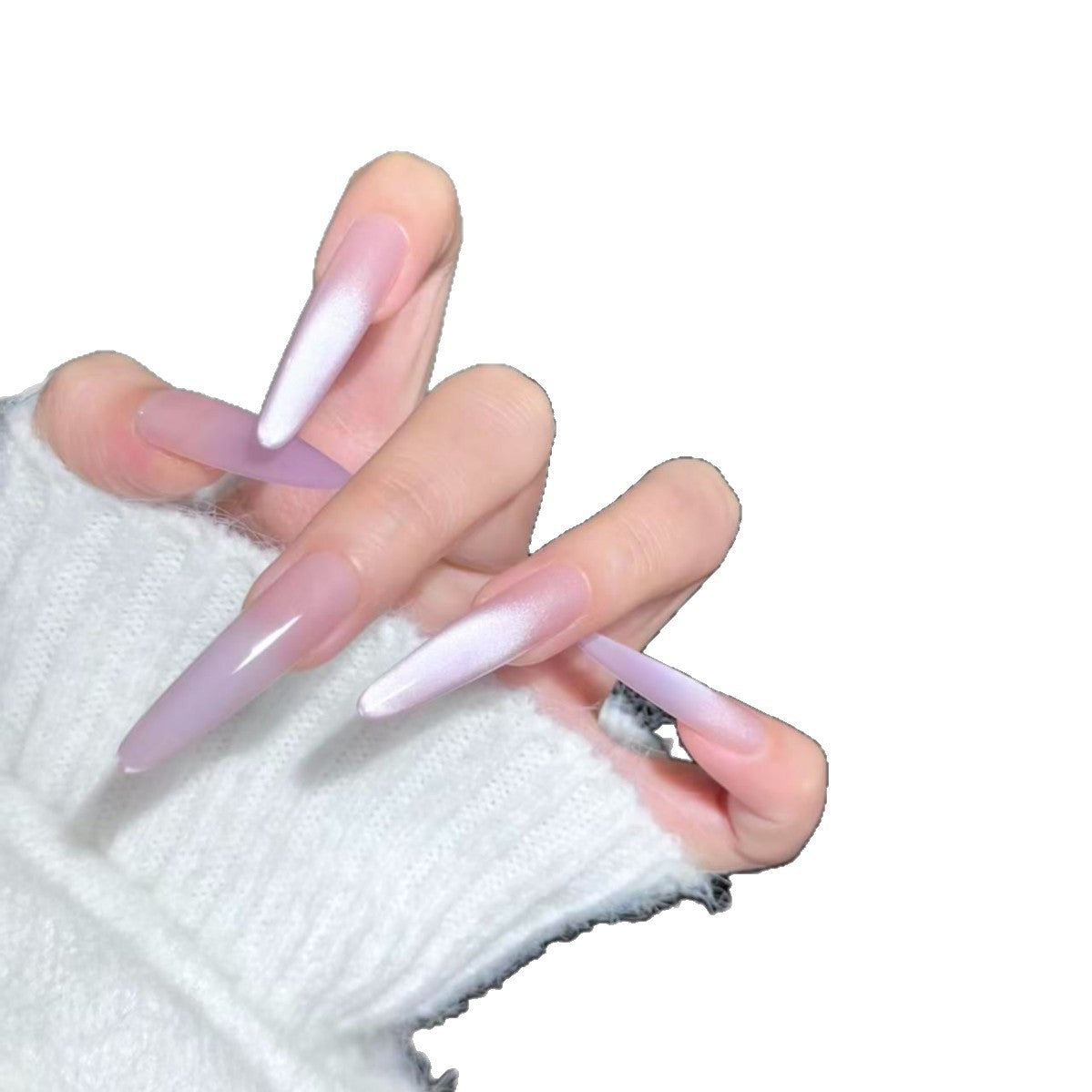 Ombre Stiletto Nagelverlängerungen