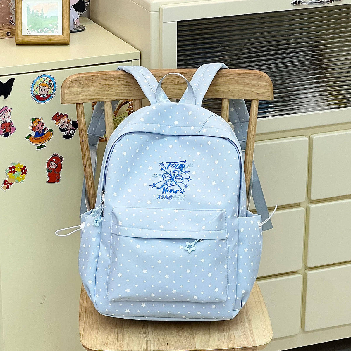 Stylische Schachbrettdruck-Rucksack Brehn