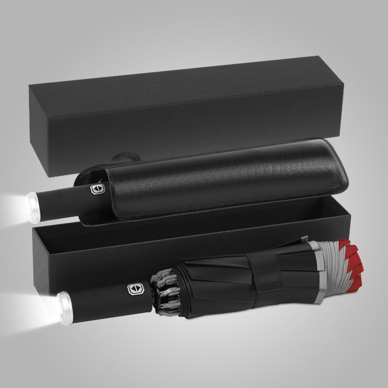Damen eleganter Regenschirm mit LED-Licht Brehn
