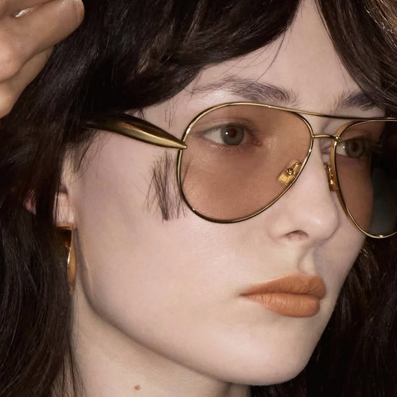 Damen Piloten-Sonnenbrille mit eleganten Akzenten und schützendem UV-Filter Brehn