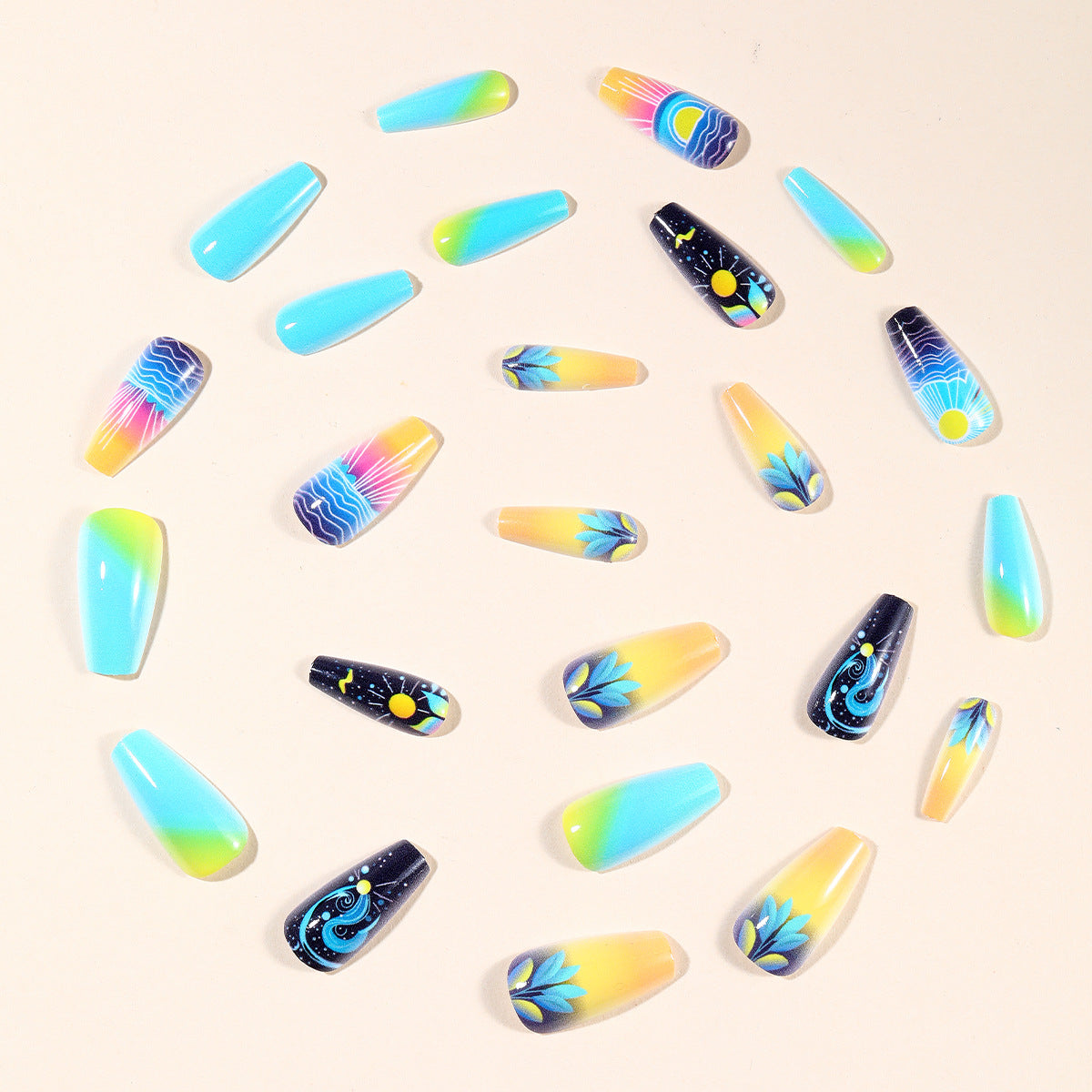Cosmic Ocean Nagelkunst Design Brehn