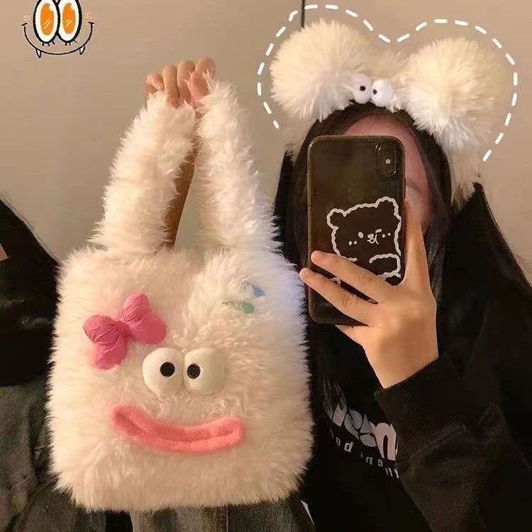 Kuschelige Plüschhandtasche mit Tiermotiv Brehn