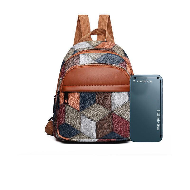 Geometrisch gemusterter Mode-Rucksack Brehn