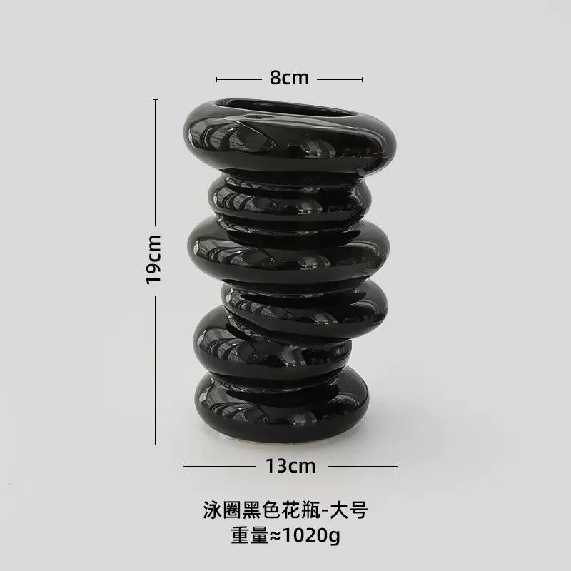 Künstlerische Spiral Keramikvase