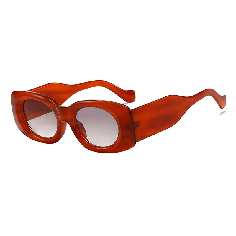 Damen futuristische Sonnenbrille im eleganten Quadratdesign Brehn