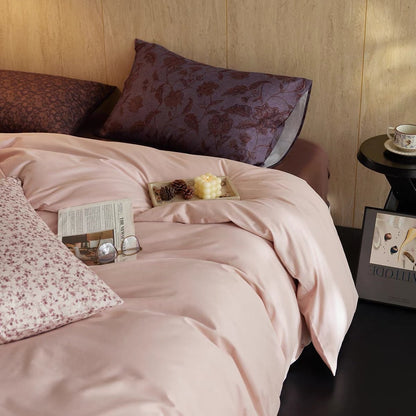 Luxus Baumwoll-Satin Bettbezug Set