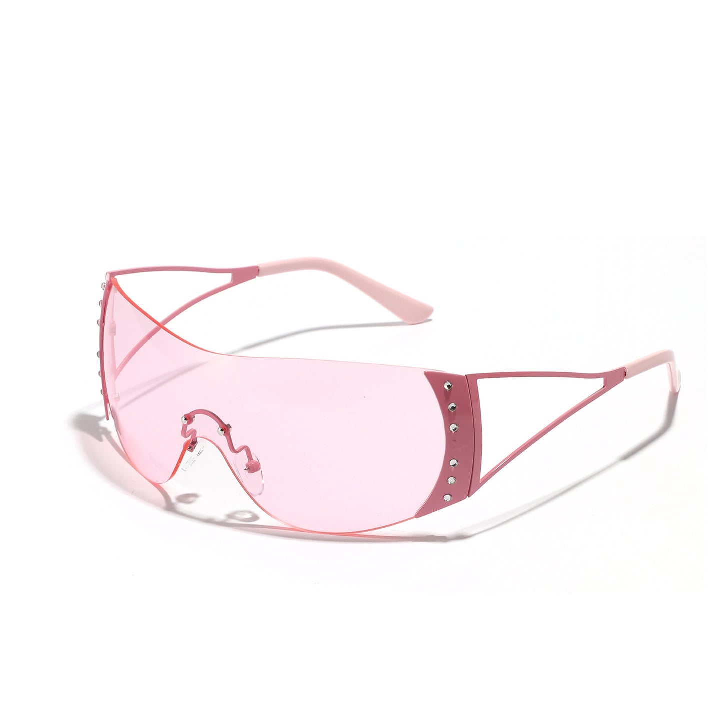 Damen futuristische Sonnenbrille mit stilvollem Rahmen und hochgradigem UV-Schutz Brehn