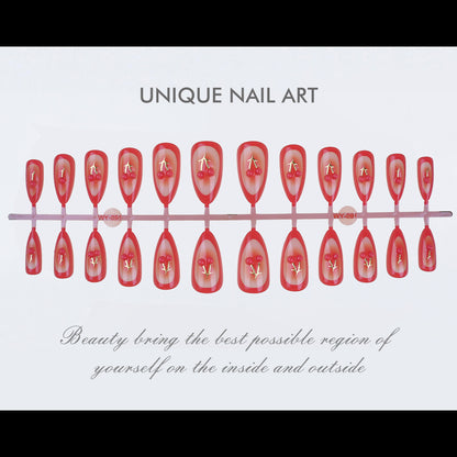 Premium Dekorativer Druck-On-Nagelset Brehn