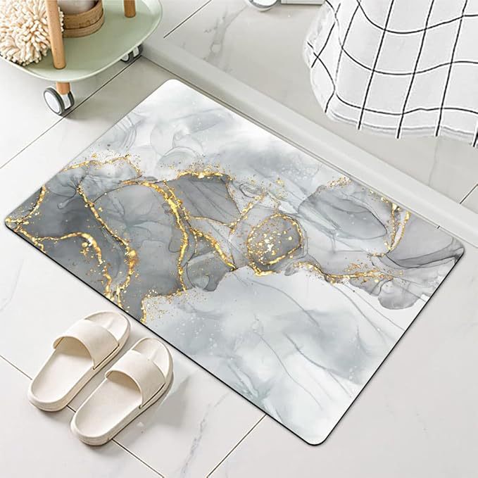 Stylische Wasserabweisende Badematte Brehn