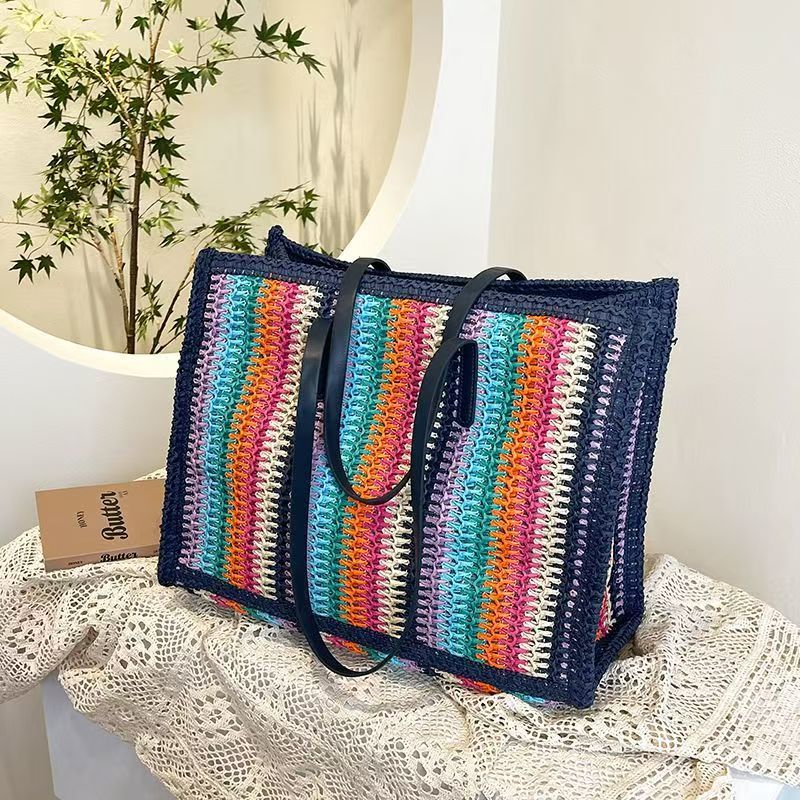 Multifunktionale Bast-Strandtasche Brehn