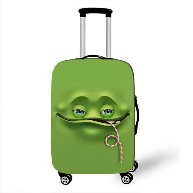 Unisex Hartschalenreisekoffer mit lustigem Cartoon-Gesicht Brehn