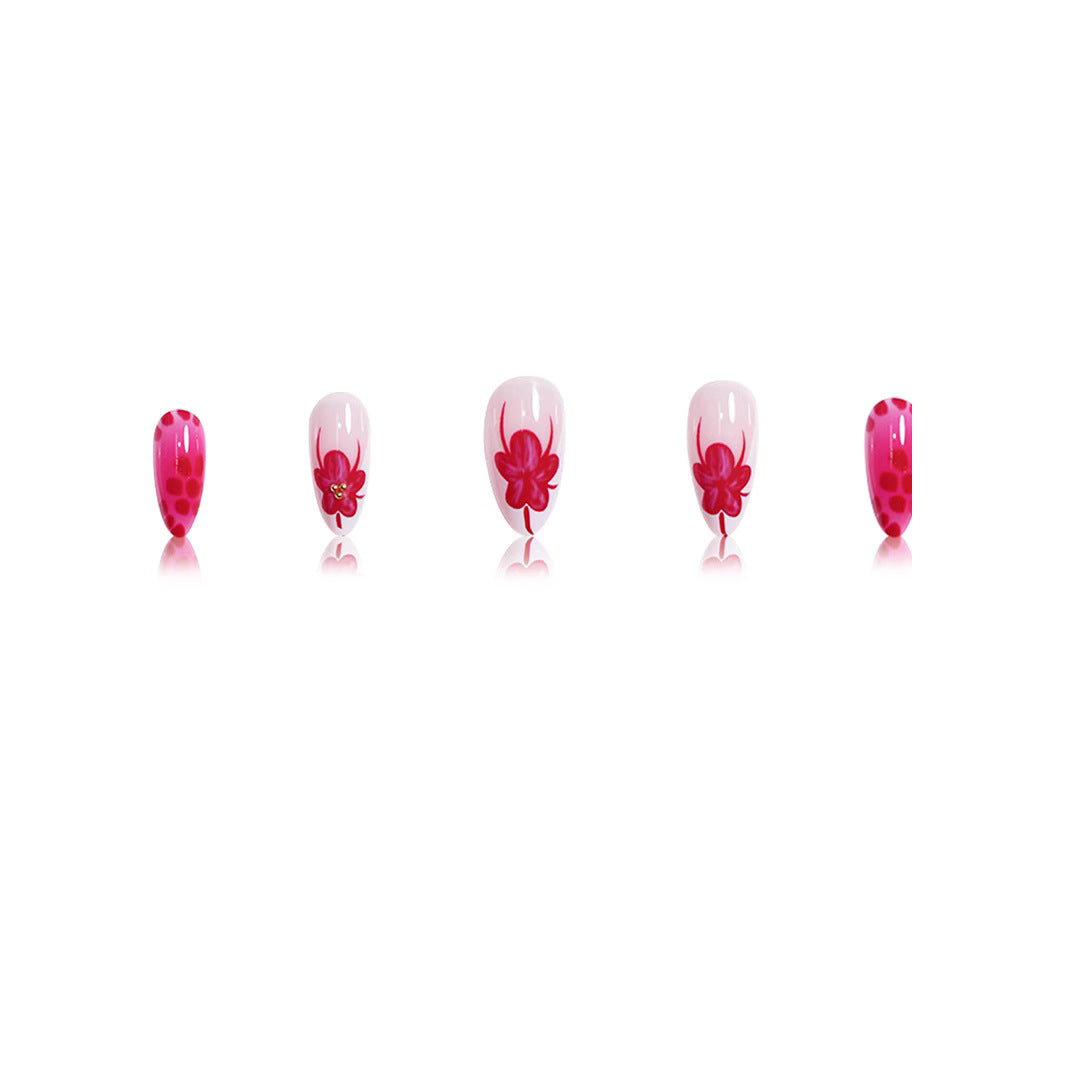 Elegante Floral Stiletto Nagelkunst Brehn 1787977864