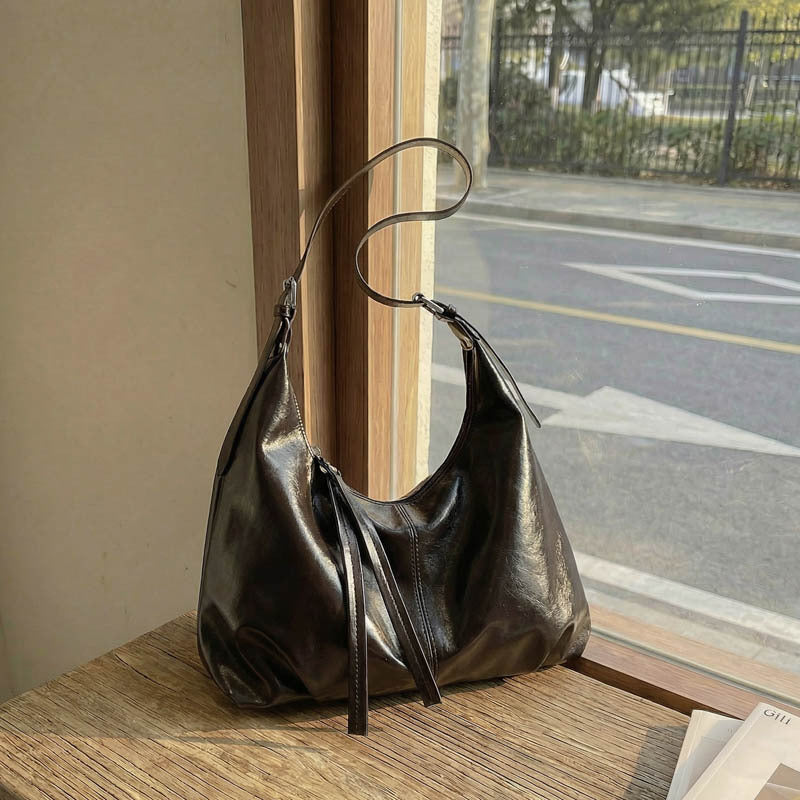 WoLuxurious Weiche Leder Schultertasche Brehn