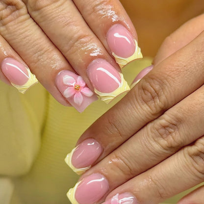 Dekorative Florale 3D Nagelkunst Erweiterungen Brehn