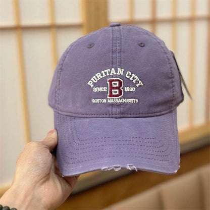 Vintage Damen Distrikt Bestickte Baseballmütze Brehn
