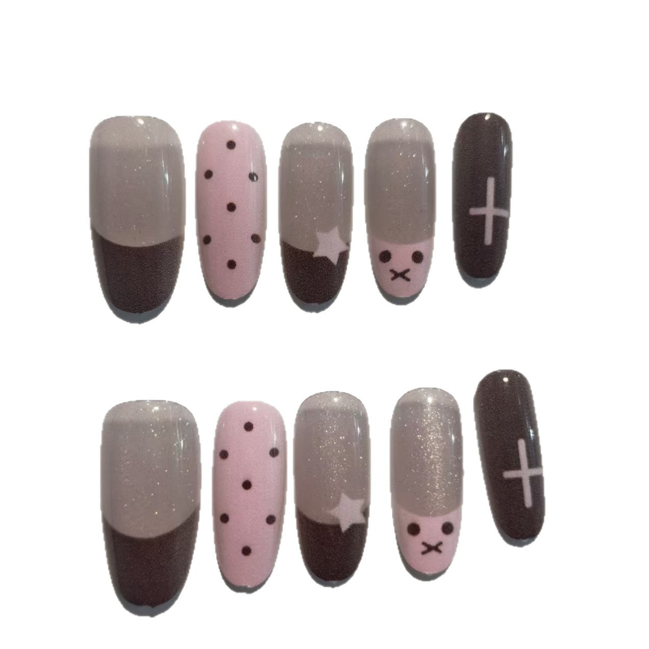 Kreatives Press-On Nagelset Brehn