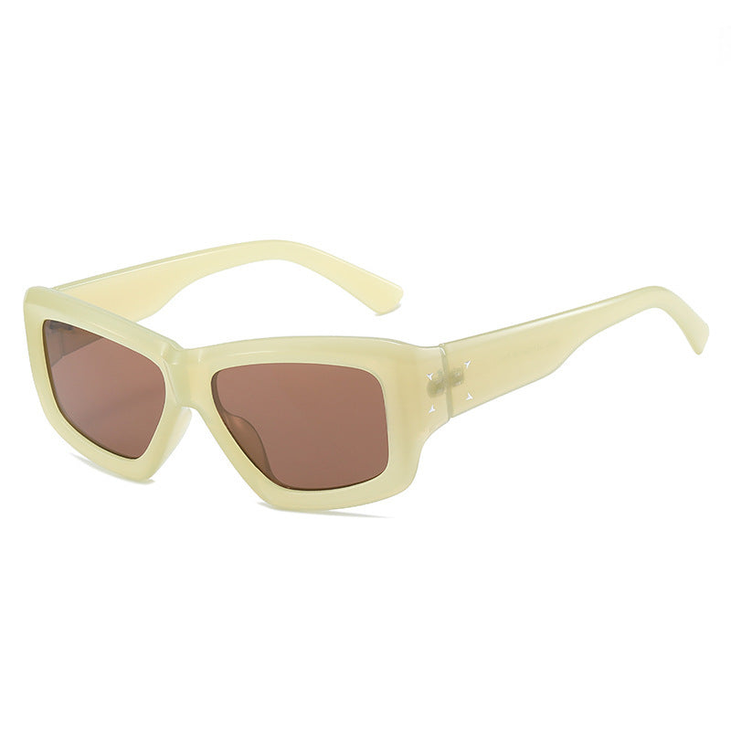 Modische Übergroße Winkelform Sonnenbrille Brehn