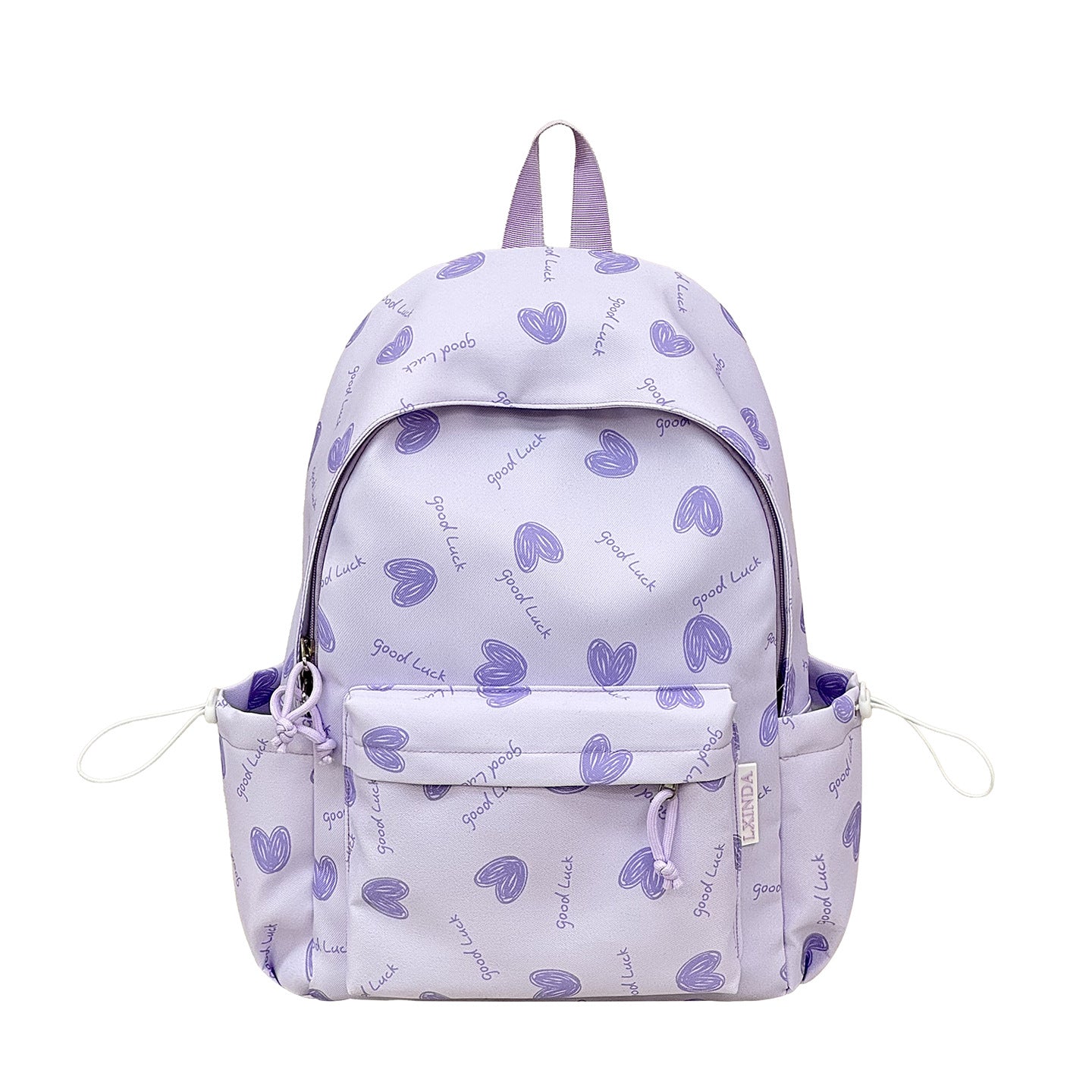 Herz Muster Casual Rucksack Brehn