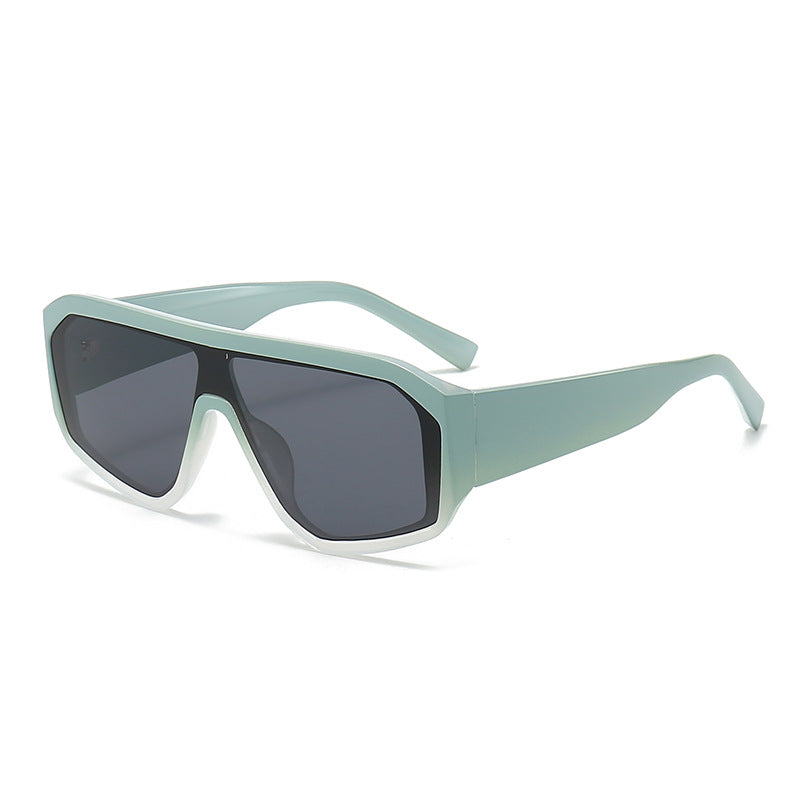 Herren Futuristische Übergroße Schild Sonnenbrille Brehn