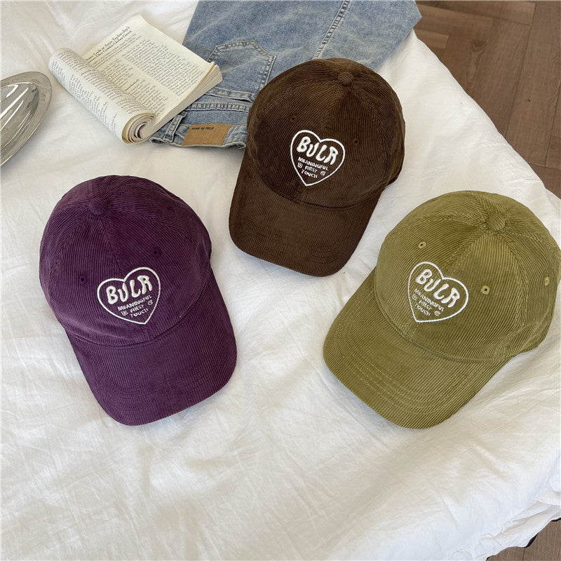 Damen Strukturiertes Corduroy Baseball Cap Brehn