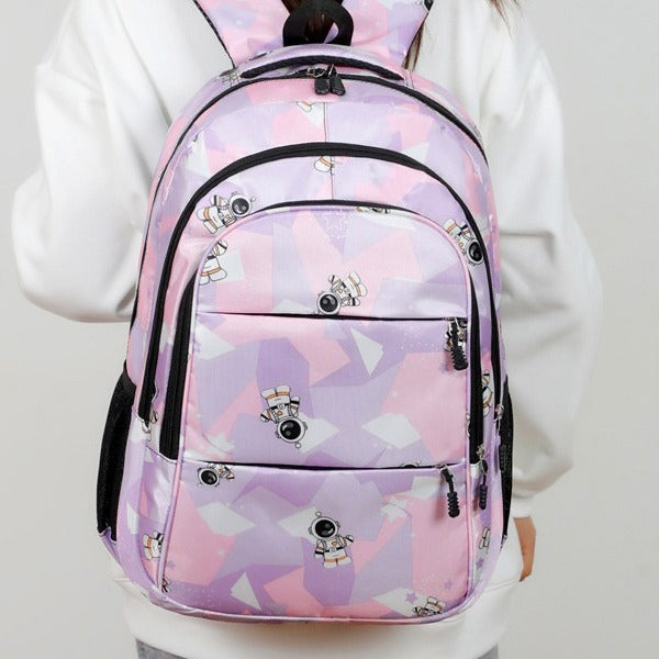 Modischer Schulrucksack mit Astronauten-Motiv Brehn
