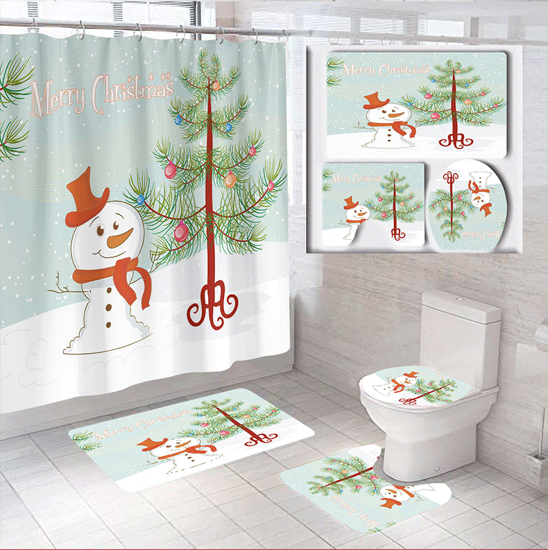 Weihnachtliches Badezimmer-Set Brehn