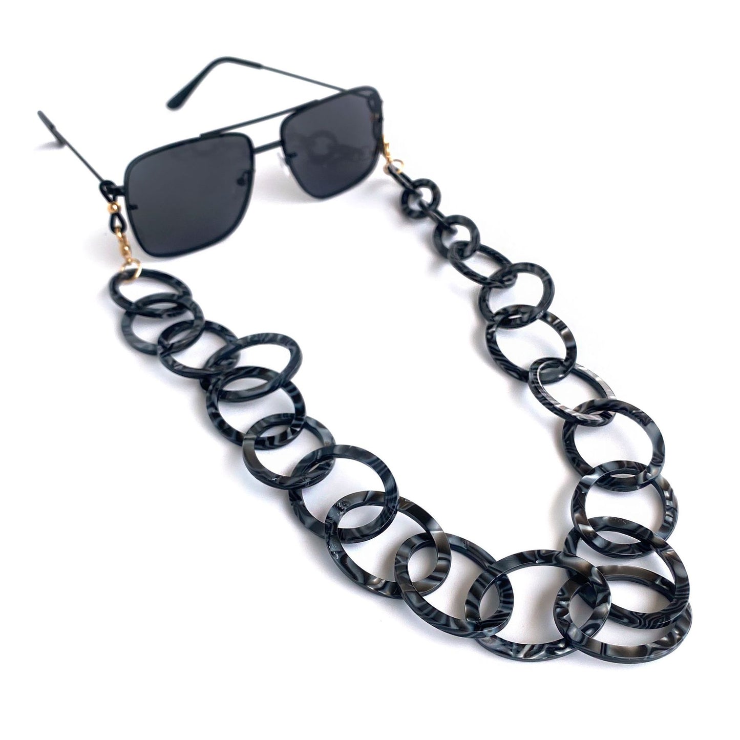 Trendy Übergroße Brillen Kette Brehn