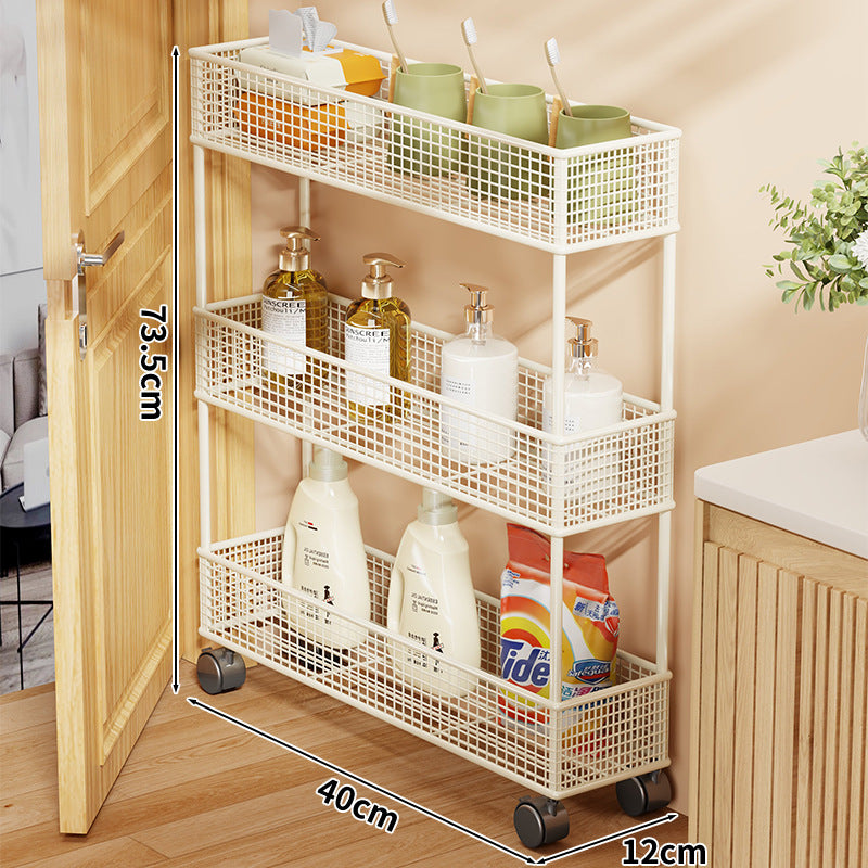 Slim Narrow Pull-Out Mesh Storage Organizer für Schrank und Türspalt