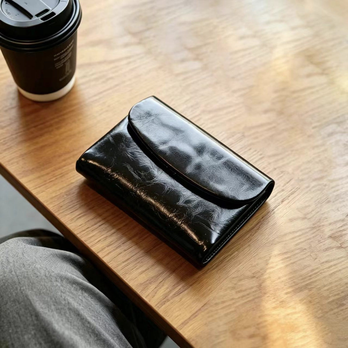 Elegante Leder Kartenetui Geldbörse