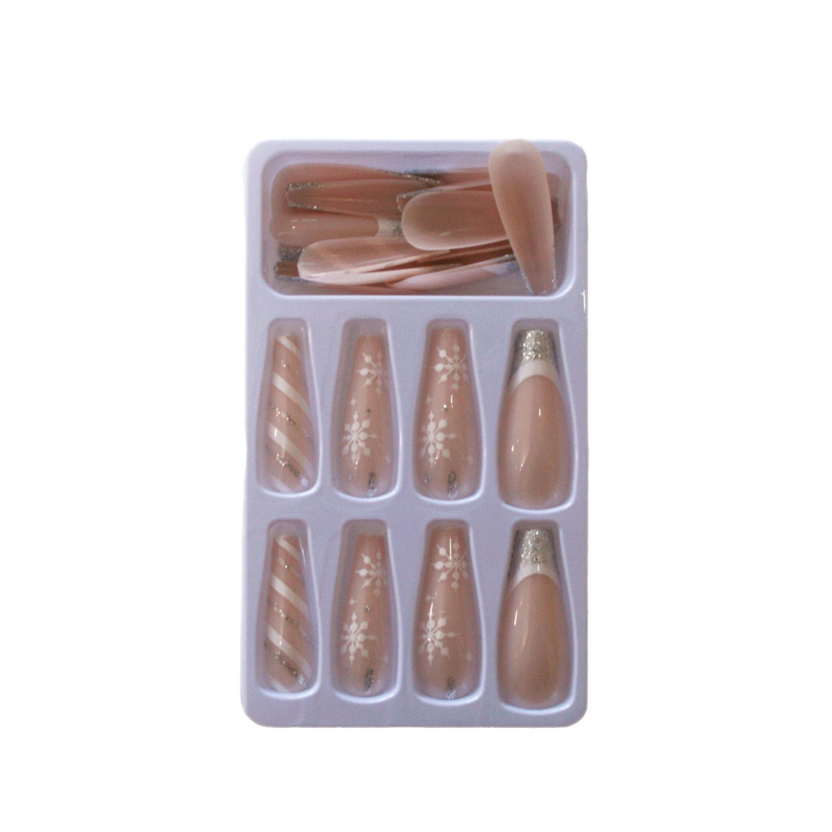 Glamouröse Nageltips mit Glitzerspitze Brehn