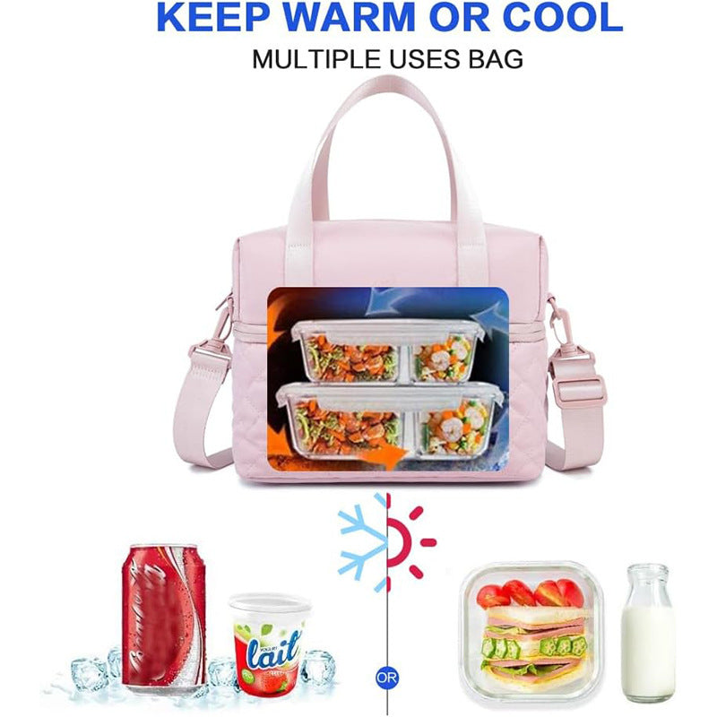 Isolierte Lunch-Tasche mit verstellbarem Tragegurt