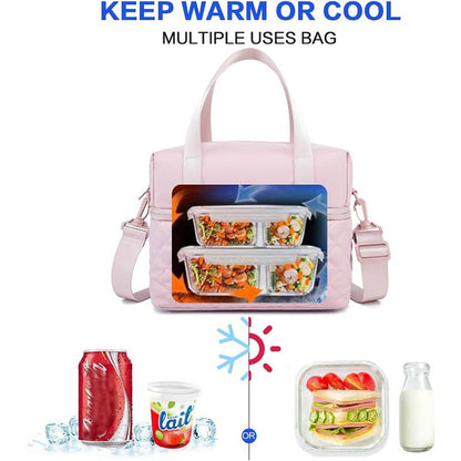 Isolierte Lunch-Tasche mit verstellbarem Tragegurt
