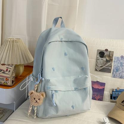 Vielseitiger lässiger Rucksack mit lustigem Charakteranhänger Brehn